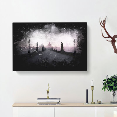 Charles Bridge In Prague - Wrapped Canvas