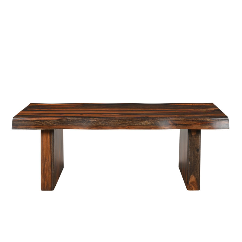 Chaliyah Solid Wood Single Coffee Table, Walnut