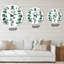 Jeunes feuilles d'eucalyptus et branches I - Horloge murale traditionnelle-60187702
