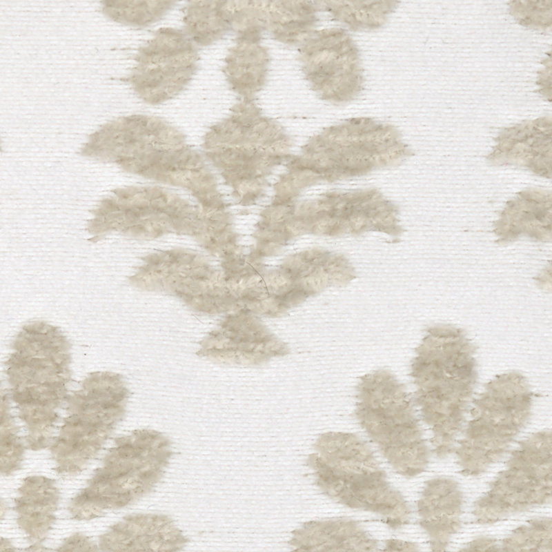 Francine Floral Chenille Fabric, Linen