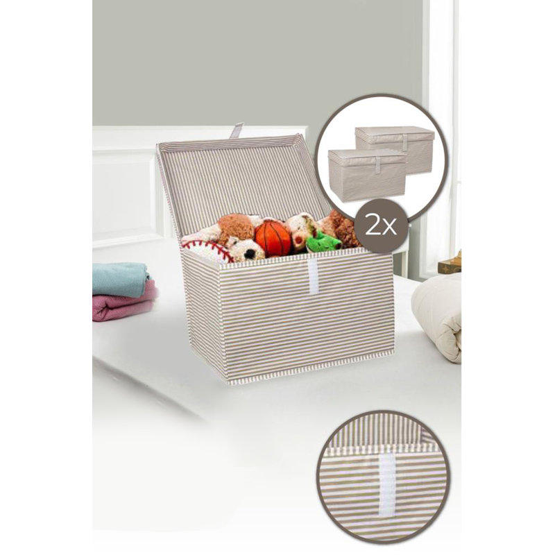 Ensemble de bacs de rangement en tissu