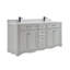 72" Solid Wood Sink Vanity  With 1' Artificial Stone Top-587106562