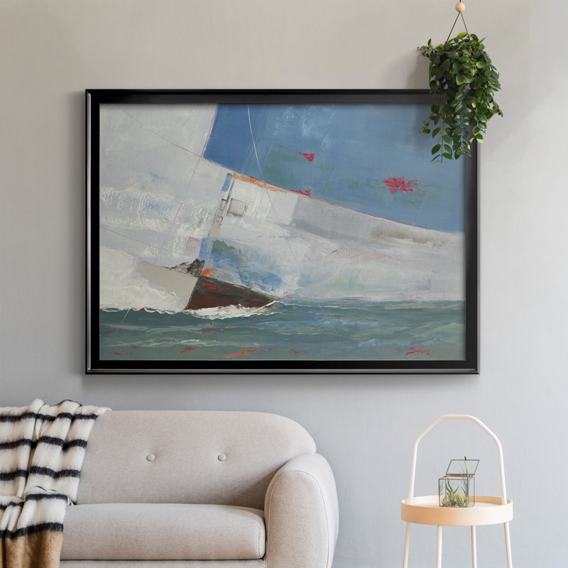 Reproduction de photo de bébé sur toile, Toile avec cadre noir, H 30,5 po x l 42,5 po x P 1,5 po