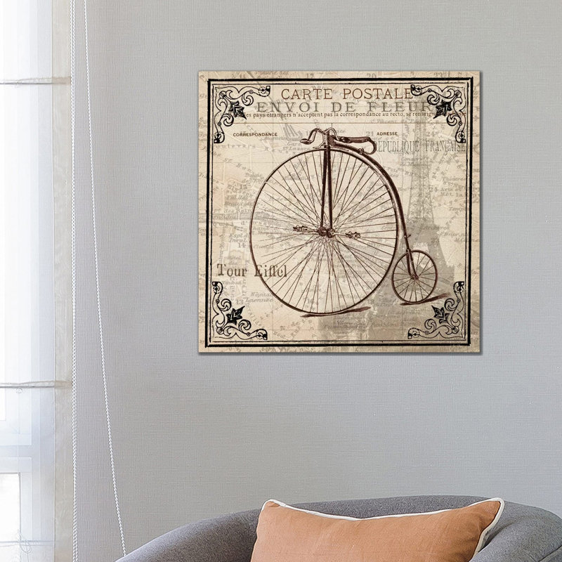 Paris Transport II by Tre Sorelle Studios - Wrapped Canvas Painting, 66.04 cm H x 66.04 cm W x 1.91 cm D