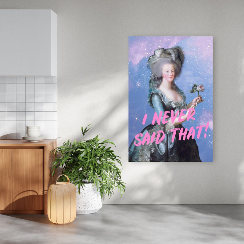 Marie Antoinette I Never Said Abstract Contemporary Wall Art Print by Talitha McQueen - Print, 152.4cm H x 101.6cm W