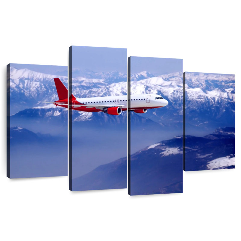 Mehar Airplane Over Snowy Mountain