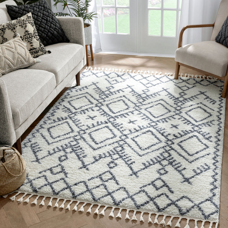 Geometric Indoor Rug, Rectangle 5'3" x 7'3"