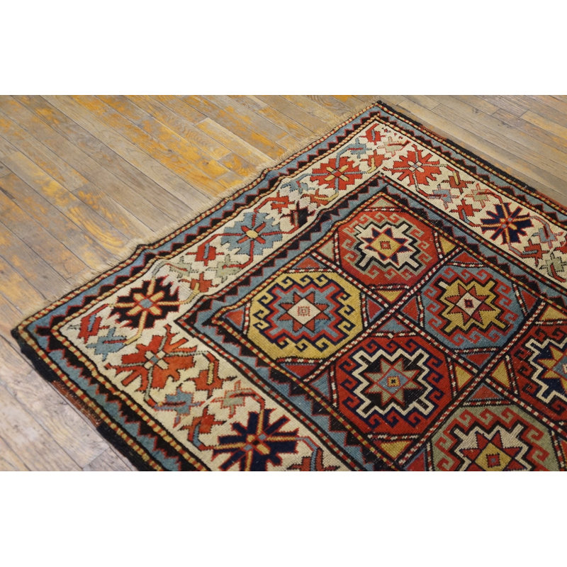 Tapis Moghan à motif géométrique excitant