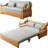 70.8"Queen folding Convertible Sofa Sleeper,Grey cushion Sectional Sleeper Sofa with Reversible Chaise,SolidWood Sofa Bed 3 in1 Pull Out Couch Bed for Living Room,Apartment,Bedroom,Office with Pillows