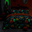 Scary Pumpkins 100% Polyester (Recycled) Block Print Duvet Cover Set with Pillowcases-105154260