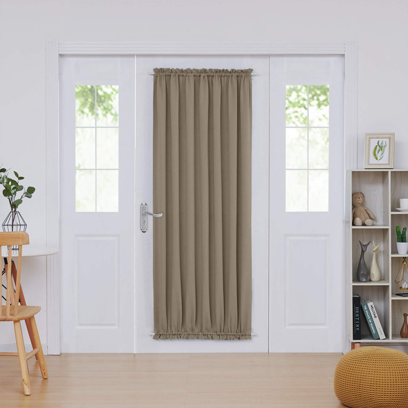 Penryn Room Darkening Curtain Single Panel, 54" W x 72" L, Khaki