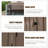 Backyard Storage Shed 11'x 9' with Galvanized Steel Frame & Windows, Outdoor Garden Shed Metal Utility Tool Storage Room with Lockable Door for Patio-118111247-118111249