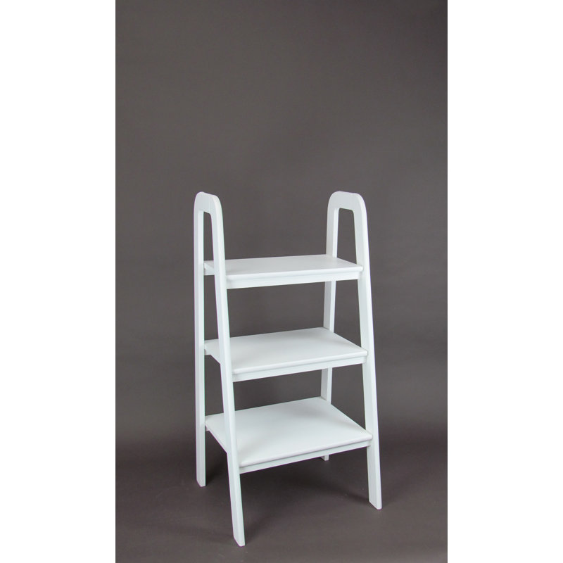Adarrius Ladder Bookcase, White