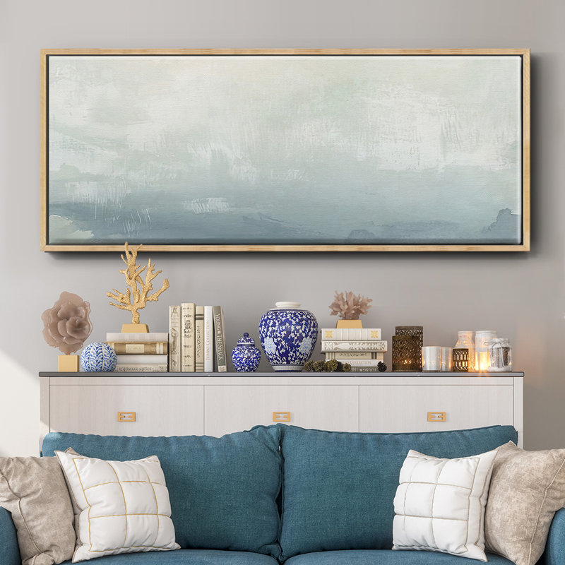Tone Scape I- Framed Canvas, 24" H x 60" W