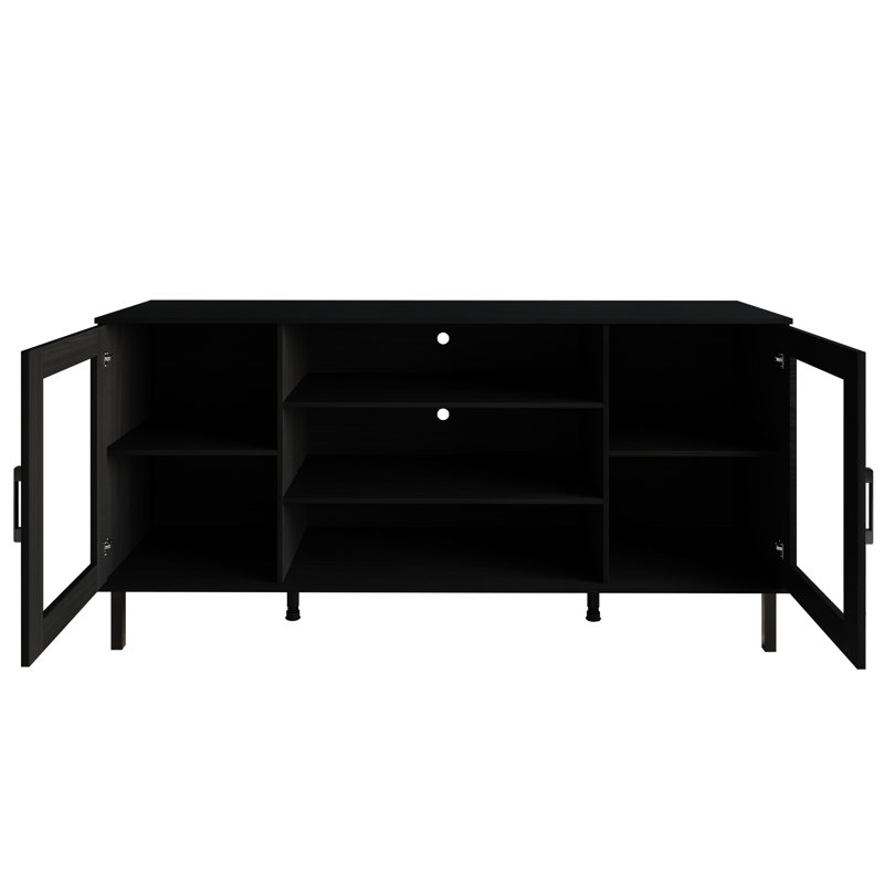 Crédence de rangement Rheo, Noir