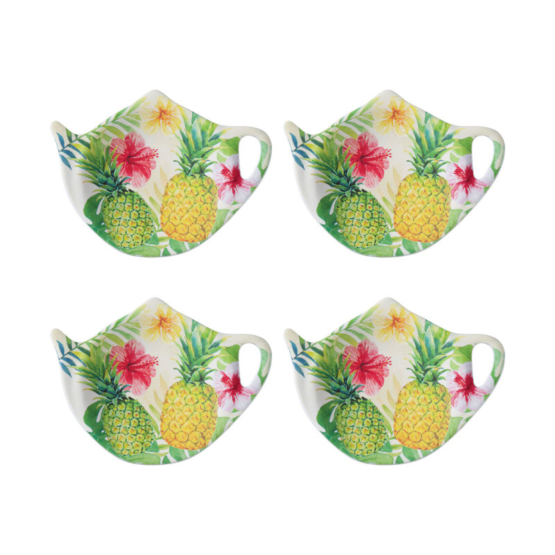 Set of 8 Teabag Holder Pineapple