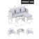 Conchita Polyethylene Wicker 3 - Person Seating Group with Cushions