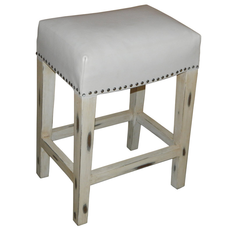 Rosean Upholstered Counter Stool with Solid Wood Frame, Counter Stool (26" Seat Height)