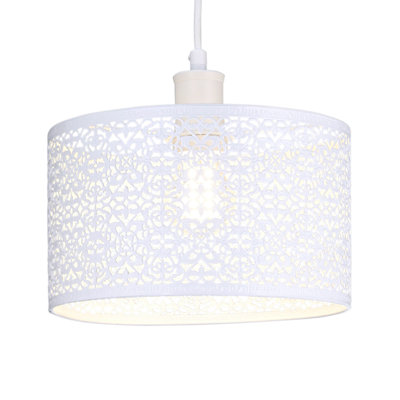 Ornate Moroccan Style Decorated Pendant Lighting Shade