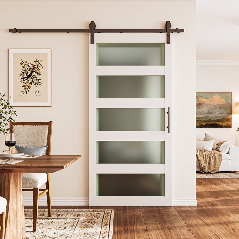 Portes de grange coulissantes en verre manufacturé 5-Lite, 32' x 84'
