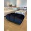 Repose-pieds Bubble - velours bleu nuit