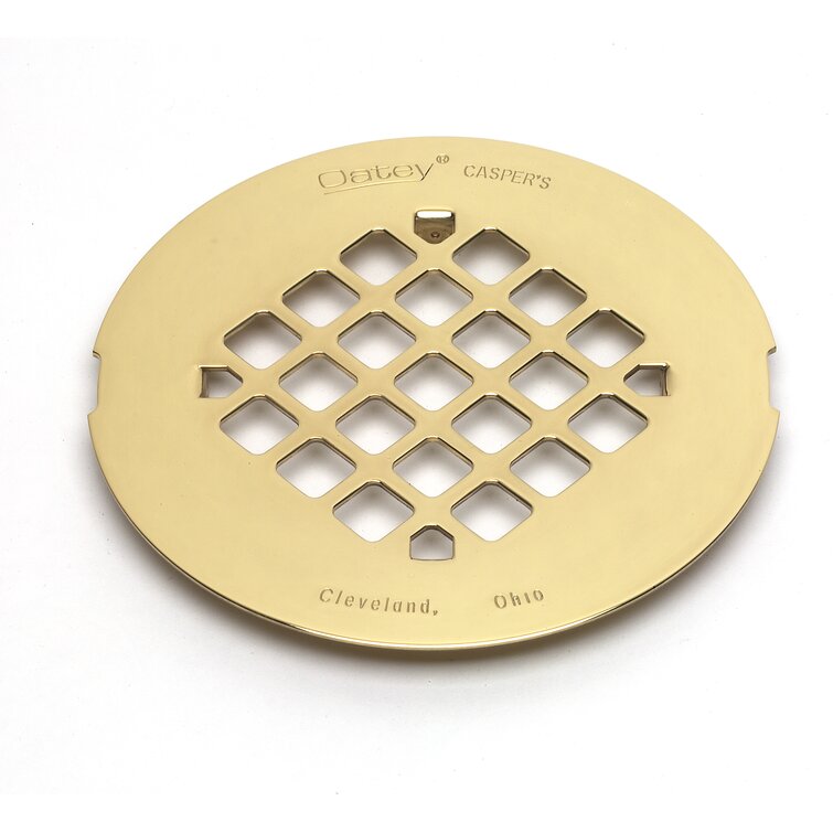 4 Inch Round Shower Drain Cover | Seashells Design