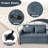 57" Convertible Loveseat Sofa, Pull-out Sofa Bed with Reversible Backrest Cushion & USB Ports for Living Room-109788029