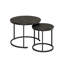 Glass 1 Tier Plant Stand Set of 2