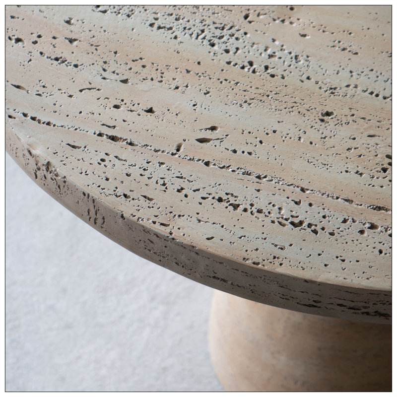 Table de salle à manger 36 po x 36 po Isa, Crème, crème