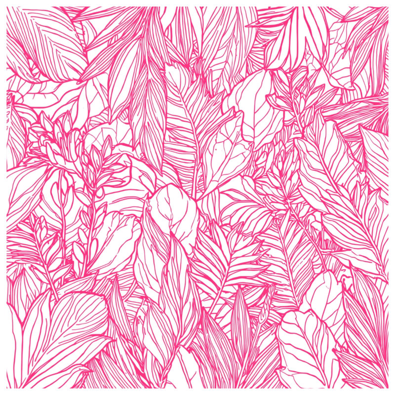 Rideaux et voilages à feuilles roses, 50 po x 80 po - 1 panneau, Blocage