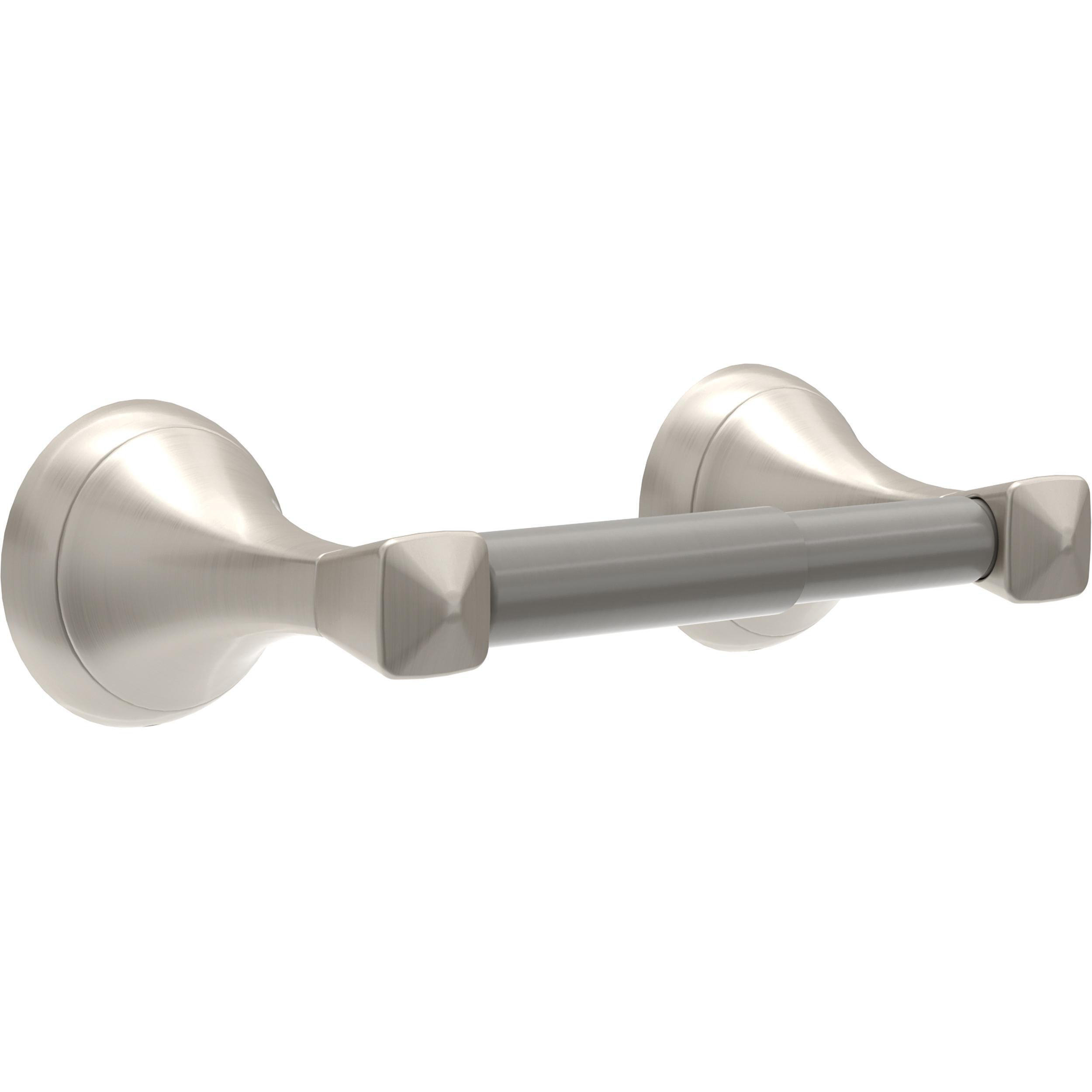 Brushed silver deals toilet paper holder