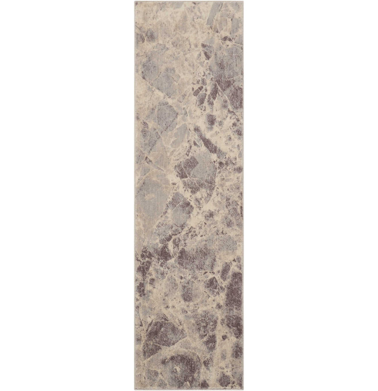 Tapis gris, Tapis de couloir 2 pi x 5 pi 9 po