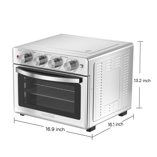 Air Fryer 26 QT Toaster Oven, 24 in 1 Large Convection Air Fryer Oven with  100 Recipes, 1700W 