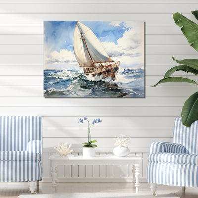 " Sailboat In The Wind I "