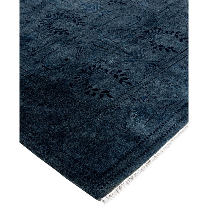 Overdyed One-of-a-Kind 3' 1" X 5' 6" Hand Knotted Area Rug