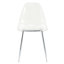 Ensemble de 4 chaises de salle à manger modernes sans accoudoirs en plastique transparent avec pieds en métal, idéales pour les décors de style nordique, les tabourets de maquillage et les espaces de marchandage