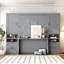 Lit escamotable double pleine grandeur avec placard, tiroirs et tablettes-1684775105