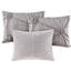 Housse de lit simple pour lit de jour gris foncé avec coussin réversible en forme de papillon Puckered Diamond