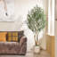 Olive artificielle Ashwell avec pot blanc-155919472