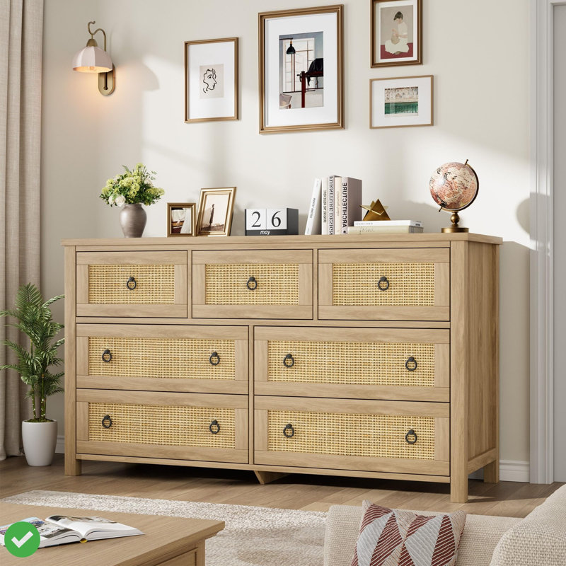 Commode Boho 6/7 tiroirs pour commode de 47 po de largeur