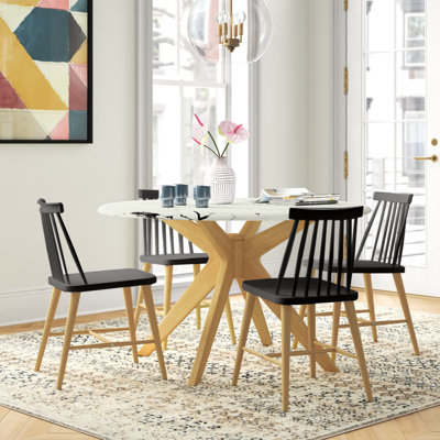 Gardea 4 - Person Pedestal Dining Set