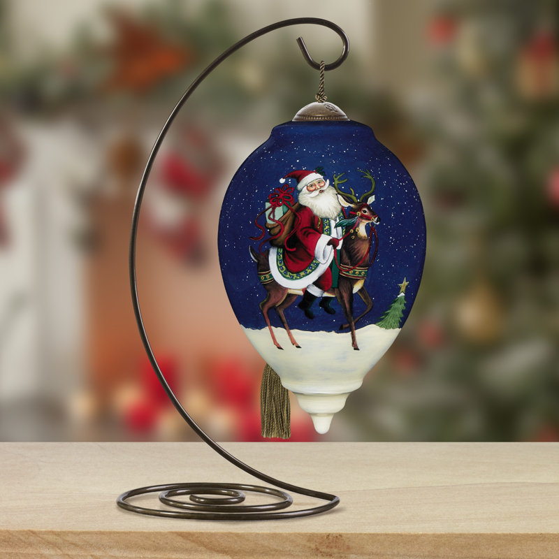 Ornement en verre soufflé Ne’Qwa Art Jingle All The Way Stephanie Stouffer