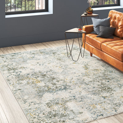 Chloe Abstract Dusty Sage Area Rug