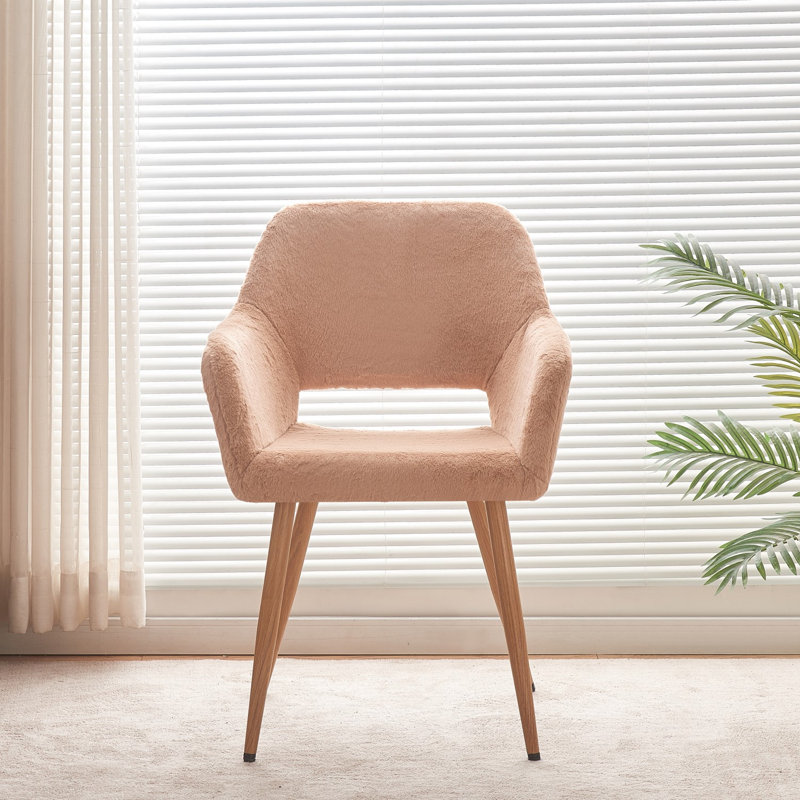Chaise de salle à manger Outten, Rose corail