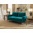 Anacapa 58" Velvet Round Arm Sofa Loveseat-815099280