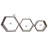 Mayolet 3 Piece Hexagon Solid Wood Floating Shelf with Reclaimed Wood