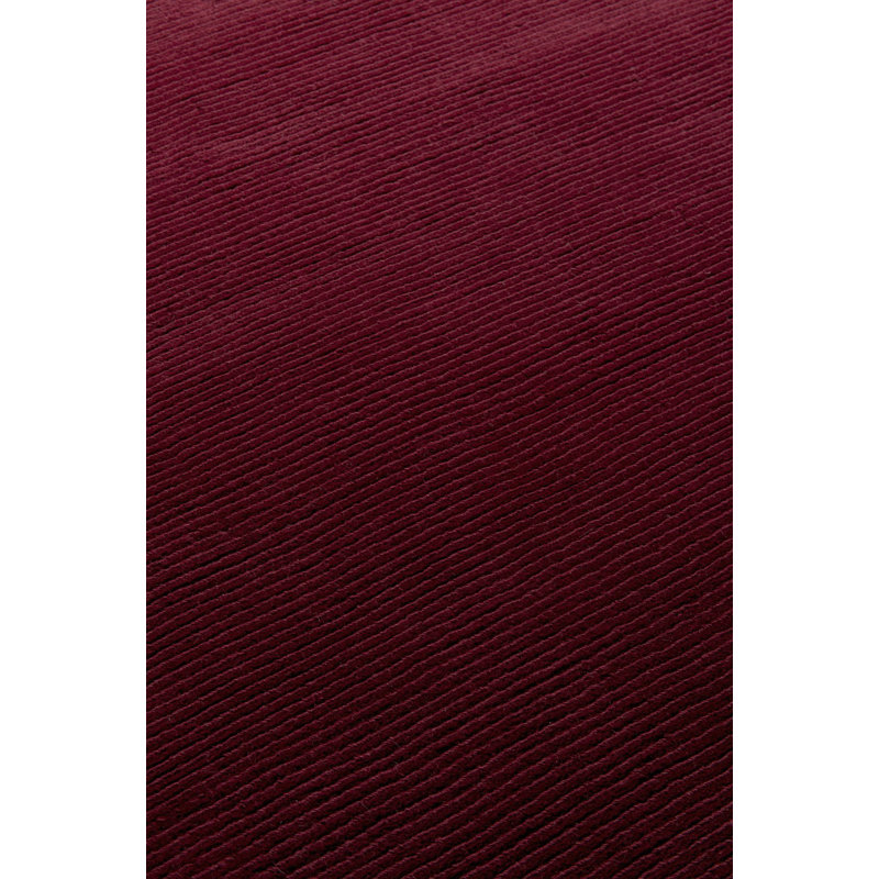 Farrow & Ball Cut & Loop Stripe Keepers Red Area Rug, Rectangle 6' x 9'
