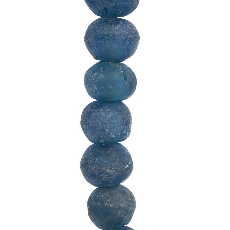 Glass Beads (Loose), 14.5" H x 5.5" W x 1.5" D, Blue