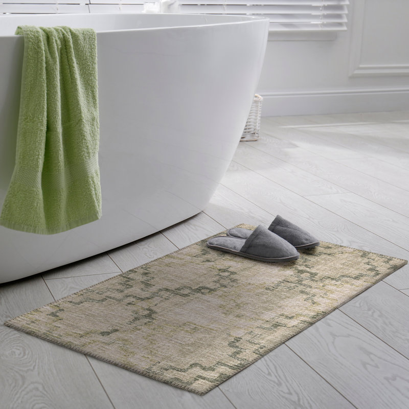 Ancika Chenille Washable Moroccan Rug, Rectangle 1'8" x 2'6"
