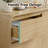 47.3" Modern 6 Drawer Dresser with Rounded Corners, Natural Wood Finish Double Dresser for Bedroom and Living Room